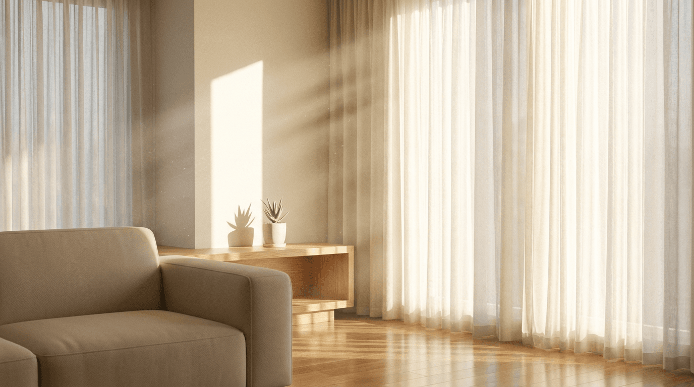 Bright Philadelphia living room after a thorough cleaning